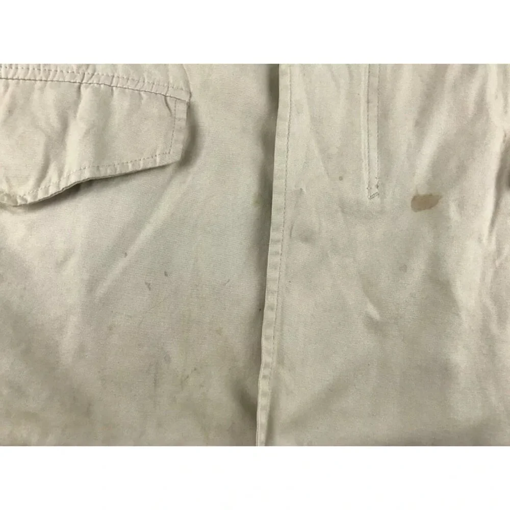 J.Crew Mens Beige 100% Cotton Long Sleeve Pockets Field Mechanic Jacket Size‎ S
